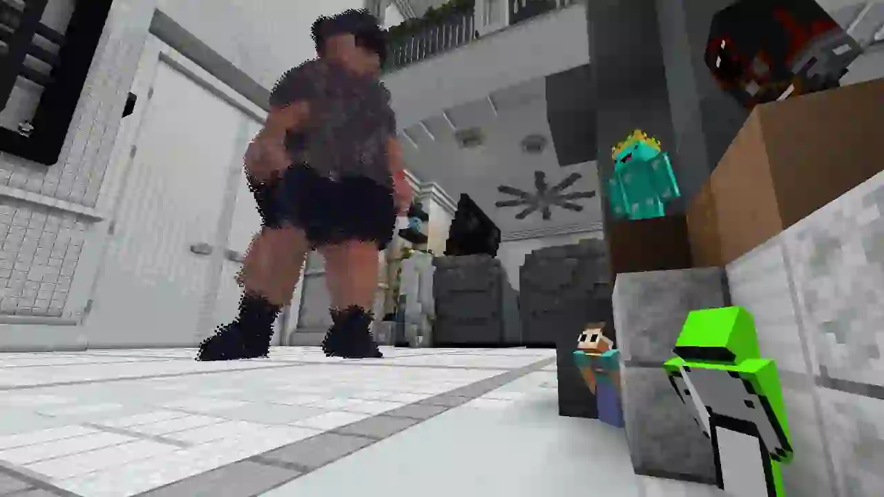 20 YouTubers VS Titan (In My Real Life House)